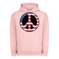 Pigment Salmon United states peace symbol Urban Hoodie - artisFamous
