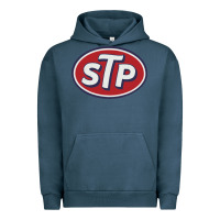 Pigment Midnight Navy stp motor oil distressed Urban Hoodie - artisFamous