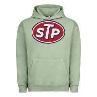 Pigment Oil Green stp motor oil distressed Urban Hoodie - artisFamous