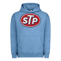 Pigment Pebble Blue stp motor oil distressed Urban Hoodie - artisFamous