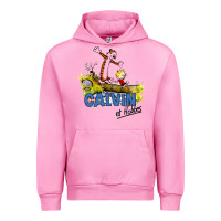 Fuchsia Pink calvin hobbes Urban Hoodie - artisFamous