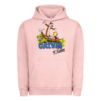 Pigment Salmon calvin hobbes Urban Hoodie - artisFamous