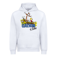 White calvin hobbes Urban Hoodie - artisFamous