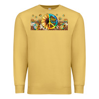 Antique Gold hippie soul leopard sunflower Premium Sweatshirt - JahusDesignShop