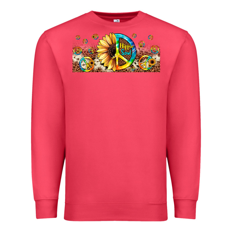 Hippie Soul Leopard Sunflower Premium Sweatshirt by JahusDesignShop | Teevron