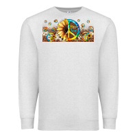 Oatmeal Heather hippie soul leopard sunflower Premium Sweatshirt - JahusDesignShop