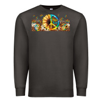 Smoke hippie soul leopard sunflower Premium Sweatshirt - JahusDesignShop
