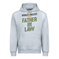 Heather Grey World's Greatest Father-In-Law - Dad and Grandpa Urban Hoodie - artisFamous