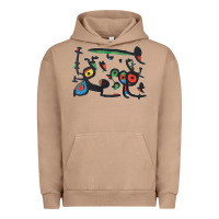 Pigment Burro Contemporary Miro Urban Hoodie - artisFamous