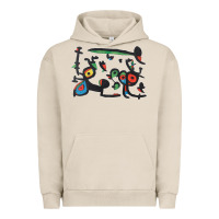 Pigment French Oak Contemporary Miro Urban Hoodie - artisFamous