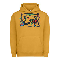 Pigment Peanut Butter Contemporary Miro Urban Hoodie - artisFamous