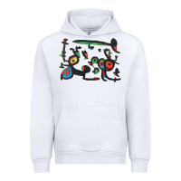 White Contemporary Miro Urban Hoodie - artisFamous
