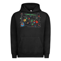 Pigment Black Contemporary Miro Urban Hoodie - artisFamous