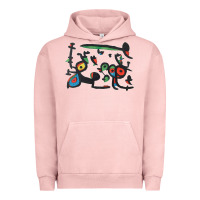 Pigment Salmon Contemporary Miro Urban Hoodie - artisFamous
