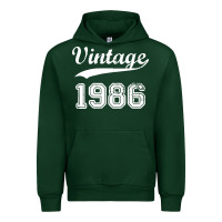 Forest Green vintage 1986 Urban Hoodie - artisFamous
