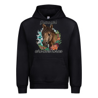 Black Just A Girl Who Loves Horses Urban Hoodie - artisFamous