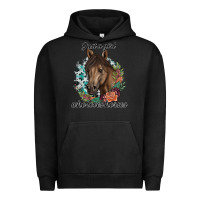 Pigment Black Just A Girl Who Loves Horses Urban Hoodie - artisFamous