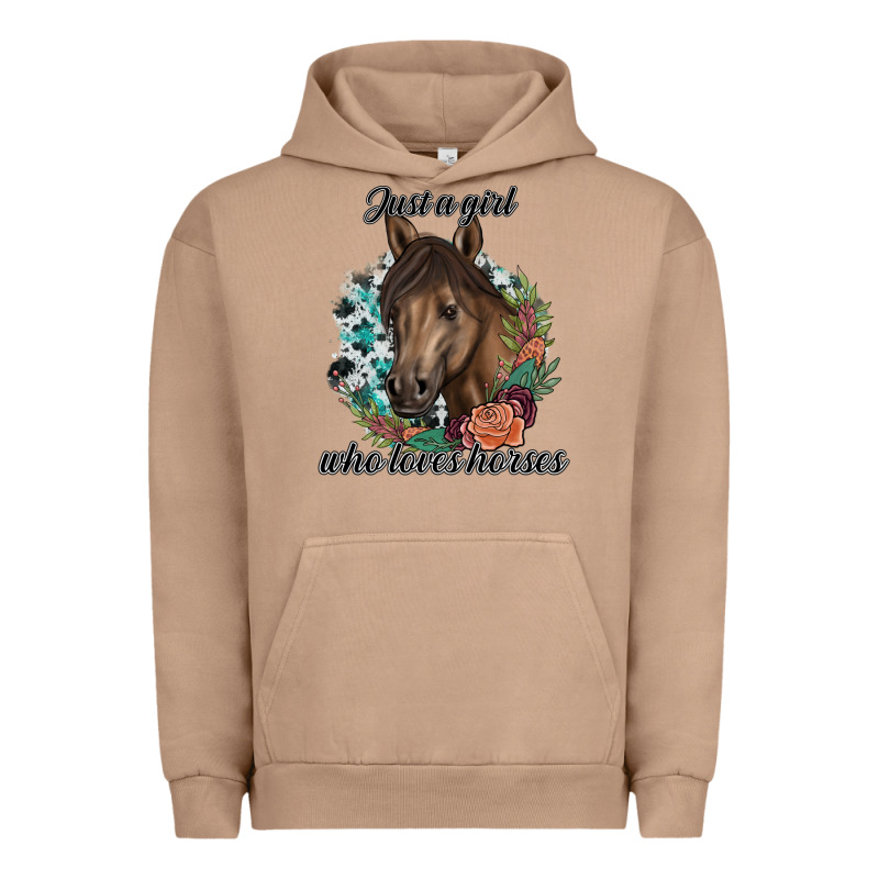 Just A Girl Who Loves Horses Urban Hoodie by artisFamous | Teevron