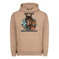 Pigment Burro Just A Girl Who Loves Horses Urban Hoodie - artisFamous