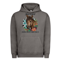 Pigment Tornado Just A Girl Who Loves Horses Urban Hoodie - artisFamous