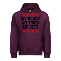 Mauve Wine my block my hood my city Urban Hoodie - artisFamous
