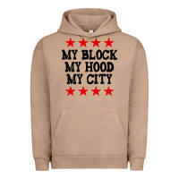 Pigment Burro my block my hood my city Urban Hoodie - artisFamous