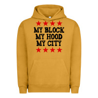 Pigment Peanut Butter my block my hood my city Urban Hoodie - artisFamous