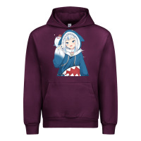 Mauve Wine Smile Beautiful Gawr Gura Urban Hoodie - artisFamous