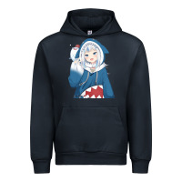 Navy Smile Beautiful Gawr Gura Urban Hoodie - artisFamous