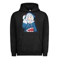Pigment Black Smile Beautiful Gawr Gura Urban Hoodie - artisFamous