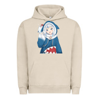 Pigment French Oak Smile Beautiful Gawr Gura Urban Hoodie - artisFamous