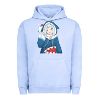 Pigment Grape Ice Smile Beautiful Gawr Gura Urban Hoodie - artisFamous