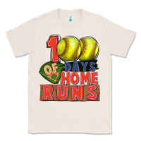 Natural 100 days of home runs softball Classic Tee - CowGirlArtShop