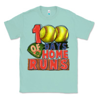 Seafoam 100 days of home runs softball Classic Tee - CowGirlArtShop