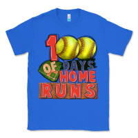 True Royal 100 days of home runs softball Classic Tee - CowGirlArtShop