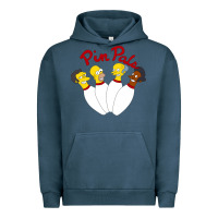 Pigment Midnight Navy pin pals The Simpsons Urban Hoodie - artisFamous