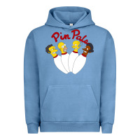 Pigment Pebble Blue pin pals The Simpsons Urban Hoodie - artisFamous