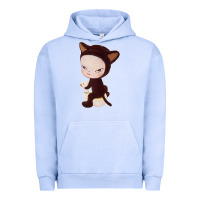Pigment Grape Ice Yoshitomo Nara Cute Cat Urban Hoodie - artisFamous