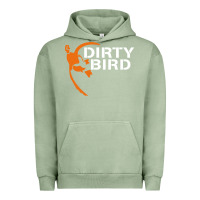 Pigment Oil Green dirty bird Urban Hoodie - artisFamous