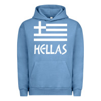 Pigment Pebble Blue greece hellas Urban Hoodie - artisFamous