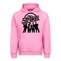Fuchsia Pink Black Man Urban Hoodie - artisFamous