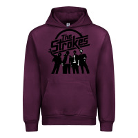 Mauve Wine Black Man Urban Hoodie - artisFamous