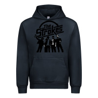 Navy Black Man Urban Hoodie - artisFamous
