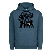 Pigment Midnight Navy Black Man Urban Hoodie - artisFamous