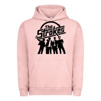 Pigment Salmon Black Man Urban Hoodie - artisFamous