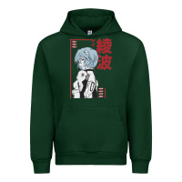 Forest Green aesthetic evangelion Urban Hoodie - artisFamous