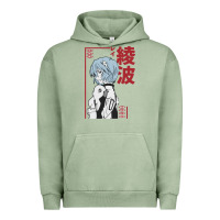 Pigment Oil Green aesthetic evangelion Urban Hoodie - artisFamous