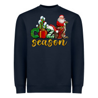 Navy cozy season with santa christmas tree cactus and gift Heavyweight Sweatshirt - AdoDesignShop