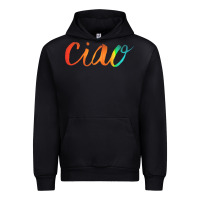 Black ciao italian saying Urban Hoodie - artisFamous