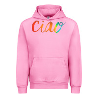 Fuchsia Pink ciao italian saying Urban Hoodie - artisFamous